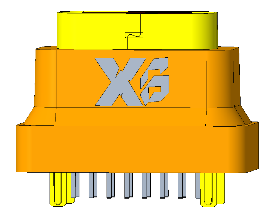 XB-TYPE C 16P-1-X 立式TYPE C连接器16P  IPX7 立式防水USB Type C母座DIP H=8.8
